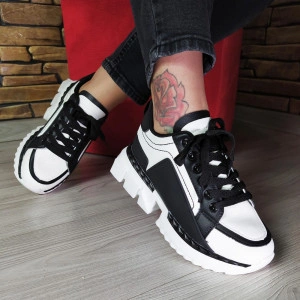 Pantofi Sport LM051 WHITE/BLACK R3/4/1