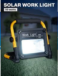 Proiector Solar 50W, IP67, cu Suport Ajustabil
