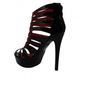Sandale cu toc 1L9848-3 BLACK R1/8/2 - Img 2