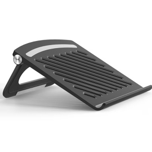 Suport laptop, pliabil, negru, 245x245x40 cm, ABS/Silicon - Img 2