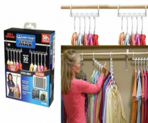 Suport organizator pentru umerase Triples Closet Space, 10 bucati - Img 3