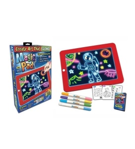 Tableta reutilizabila Magic Pad Light Up 3D Glows pentru copii - Img 2