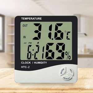 Termometru si higrometru de camera HTC-2 pentru afisarea temperaturii - Img 3