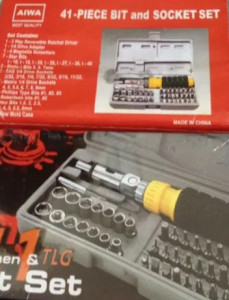 Trusa chei tubulare si biti Socket Set, 41 piese - Img 6