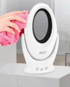 Ventilator digital cu lumina LED RGB, USB, SMART SAFETY FAN - Img 2