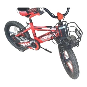Bicicleta CARAIMAN 20BJV Rosu cu Frana si Cosulet, Unisex 7-12 ani - Img 2