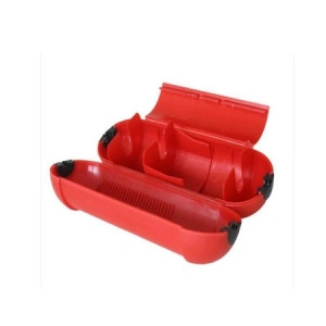 Carcasa de plastic portocalie pentru protectie priza, 21 x 8 cm, protectie IP44 - Img 2