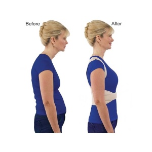 Centura corectoare cu magneti pentru spate ROYAL POSTURE, unisex, marime XL, bej - Img 5
