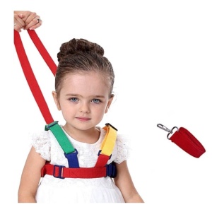 Ham pentru copii, Ajustabil, curele detasabile, 1-5 ani, 1.2 m, Multicolor - Img 3