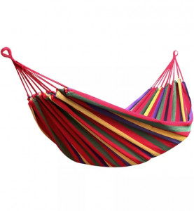Hamac multicolor bumbac,180x80 cm,săculeț inclus - Img 2