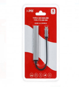 Hub USB Type-C 4 in1, 1 X USB 3.0 - 3 X USB 2.0, Gri/Argintiu - Img 3