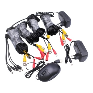 Kit de supraveghere cu 4 camere FULL CCTV AHD, de interior/exterior , JORTAN - Img 2