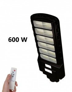 Lampa Solara Jortan Dreptunghiulara, 600W, 6 Celule Duble, Telecomanda Inclusa