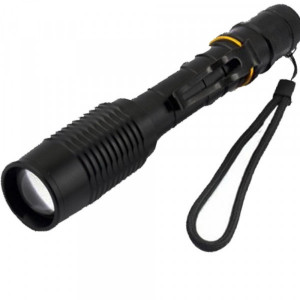 Lanterna Tactica Reincarcabila, 200 Lumeni, Negru , Zoomable XML T6 LED-uri - Img 4