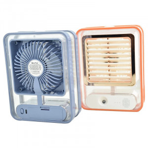 Mini Aer Conditionat, Ventilator de Birou cu Apa Pentru Umidificare, acumulator inclus - Img 2