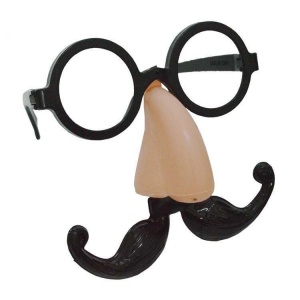 Ochelari haiosi de petrecere Halloween, nas si mustata, plastic, SY-05035 - Img 2