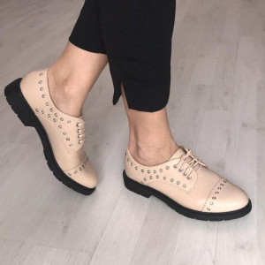 Pantofi Casual FN362 BEIGE R1/8/2 - Img 1