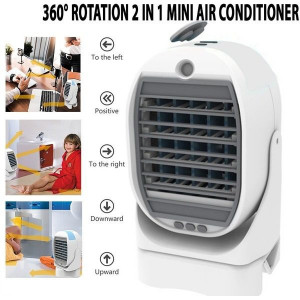 Racitor de aer portabil 2 in 1 cu vaporizator si rotatie 360, Air Cooler - Img 2