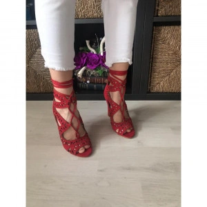 Sandale cu Toc LBS2738 RED R1/5/1