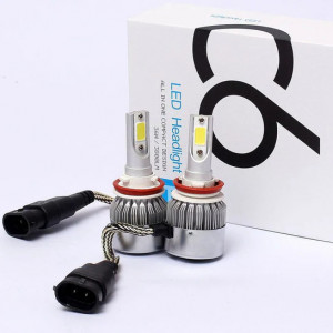 Set 2 LED-uri Auto H8/H9/H11, 36W/3800 Lumeni, 6000k, 12V, C6 - Img 3