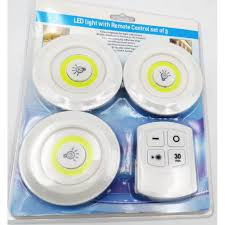 Set 3 lampi LED 3W COB cu telecomanda - Img 4