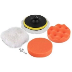 Set Polish auto cu 2 bureti, calota bumbac si adaptor bormasina