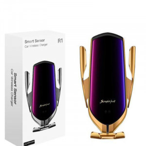 Suport auto pentru telefoane cu incarcator wireless si senzor inteligent Smart Sensor R1 - Img 1