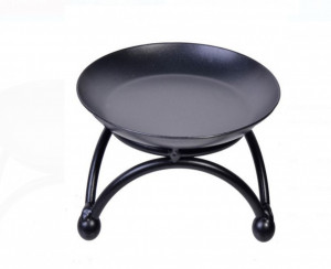 SUPORT LUMANARE DECORATIV, NEGRU