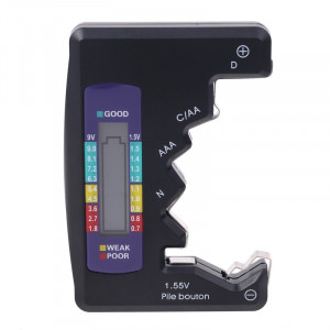 Tester Universal de Baterii, Tester de Baterii Pentru 7 Tipuri baterii, C, AA, AAA, DN, 9V (6F22) și 1,55 V - Img 4