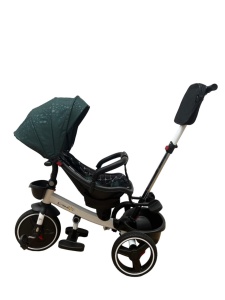Tricicleta Pliabila SL01, Culoare Verde, Cu Scaun Rotativ si Pozitie de Somn - Img 2