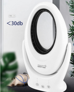 Ventilator digital cu lumina LED RGB, USB, SMART SAFETY FAN - Img 3