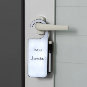 Agatatoare cu LED pentru usa DU NOT DISTURB, mesaje scrise, 7x3x21 cm - Img 3