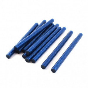 Baton silicon, Rezerve Silicon 10mm, Albastru cu sclipici - Img 2