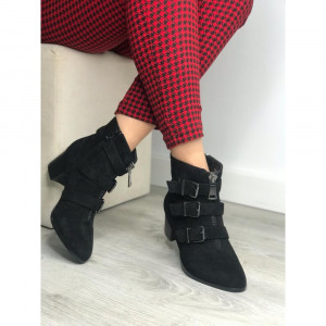 Botine cu toc BDG0218 BLACK R2/4/1 - Img 1