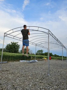 Cadru Cort, Cadru Solar 6m Latime x 10m Lungime - Img 5