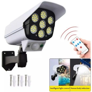 Camera de Supraveghere Falsa cu Panou Solar, 77 LED, cu senzor de miscare JD 2178T