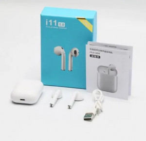 Casti bluetooth i11 5.0 true wireless cu senzor tactil inteligent - Img 2