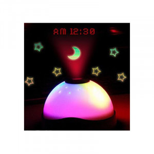 Ceas Desteptator cu Proiectie Ora si Stelute Colorate - Img 3