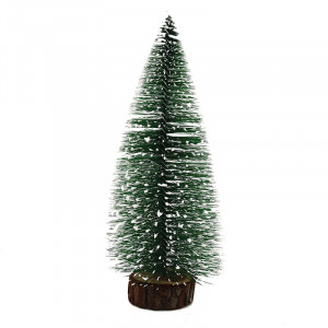 Decoratiune Pin Inzapezit, cu Lumini Led, diferite jocuri de lumini, 30 cm, PVC/lemn - Img 4