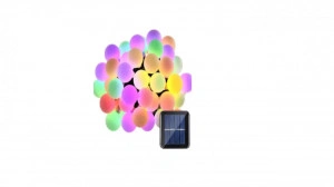 Instalatie solara de gradina cu Led, 50 Globuri Alb Multicolor , 7 metri, 7 moduri iluminare - Img 5