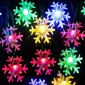 Instalatie solara LED Fulg Nea, 50 Leduri, 7 m, 7 moduri de iluminare - Img 7