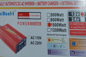 Invertor Auto Lai Run 12V- to 220V~/50Hz, putere 1000W - Img 6