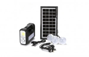 Kit Lanterna cu panou solar, 3 becuri LED , GDLITE , GD-8017