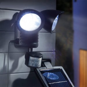 Lampa Solara Dubla cu Senzor Crepuscular si Senzor de Miscare Twin Head - Img 3
