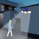 Lampa Tripla cu panou solar SH-1206B, 140COB - Img 3