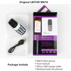 Mini Telefon Dual Sim Radio Fm Bluetooth L8STAR , B M10 - Img 4