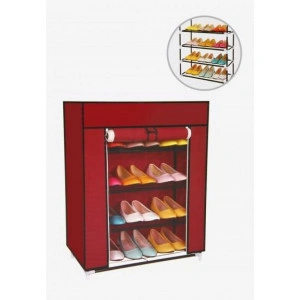 Organizator De Pantofi din Material Textil cu Etajere COMPAGES SHOE SHELF 5588