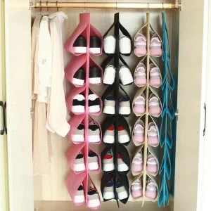 Organizator Incaltaminte pentru Dulap cu 12 buzunare pentru 6 perechi