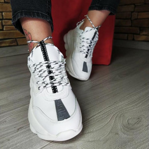 Pantofi Sport H5-1PU WHITE R3/4/1 - Img 1