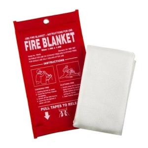 Patura protectie incendiu din fibra de sticla, coso, rosu, 100 x 100 cm